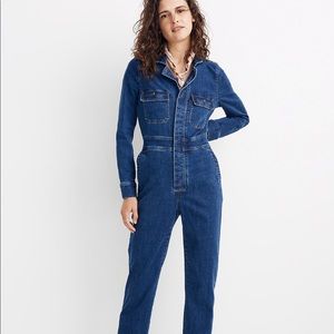 Madewell Denim Slick Coverall Jumpsuit